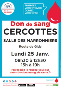 Don de sang à Cercottes