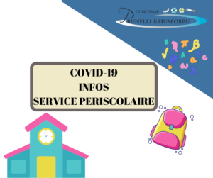Nouvelle situation sanitaire et fonctionnement des services périscolaires – semaine du 6 au 9 avril 2021