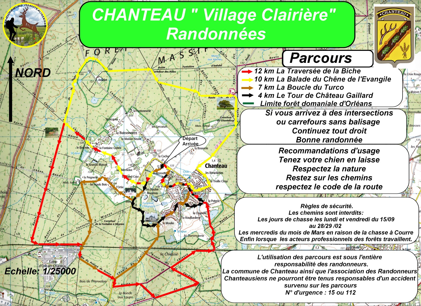 Plans randonnées à Chanteau