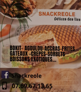 Snackréole tous les samedis soir place de la Mairie