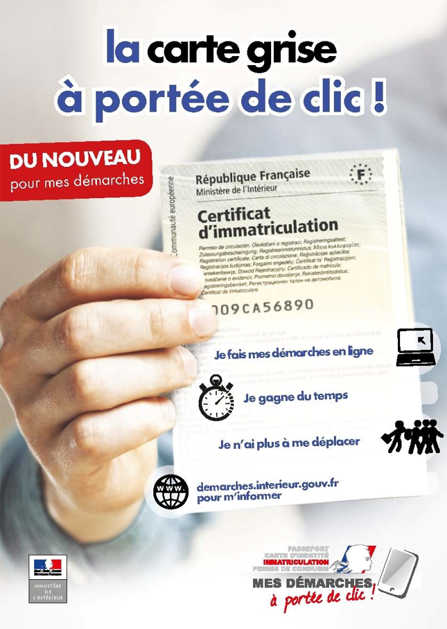Carte grise – Démarches administratives 2022 (Arnaque aux faux sites administratifs dans le département 45)