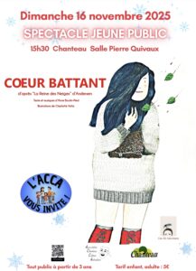 ACCA : Spectacle Jeune Public « Cœur battant » – 16 novembre 2025