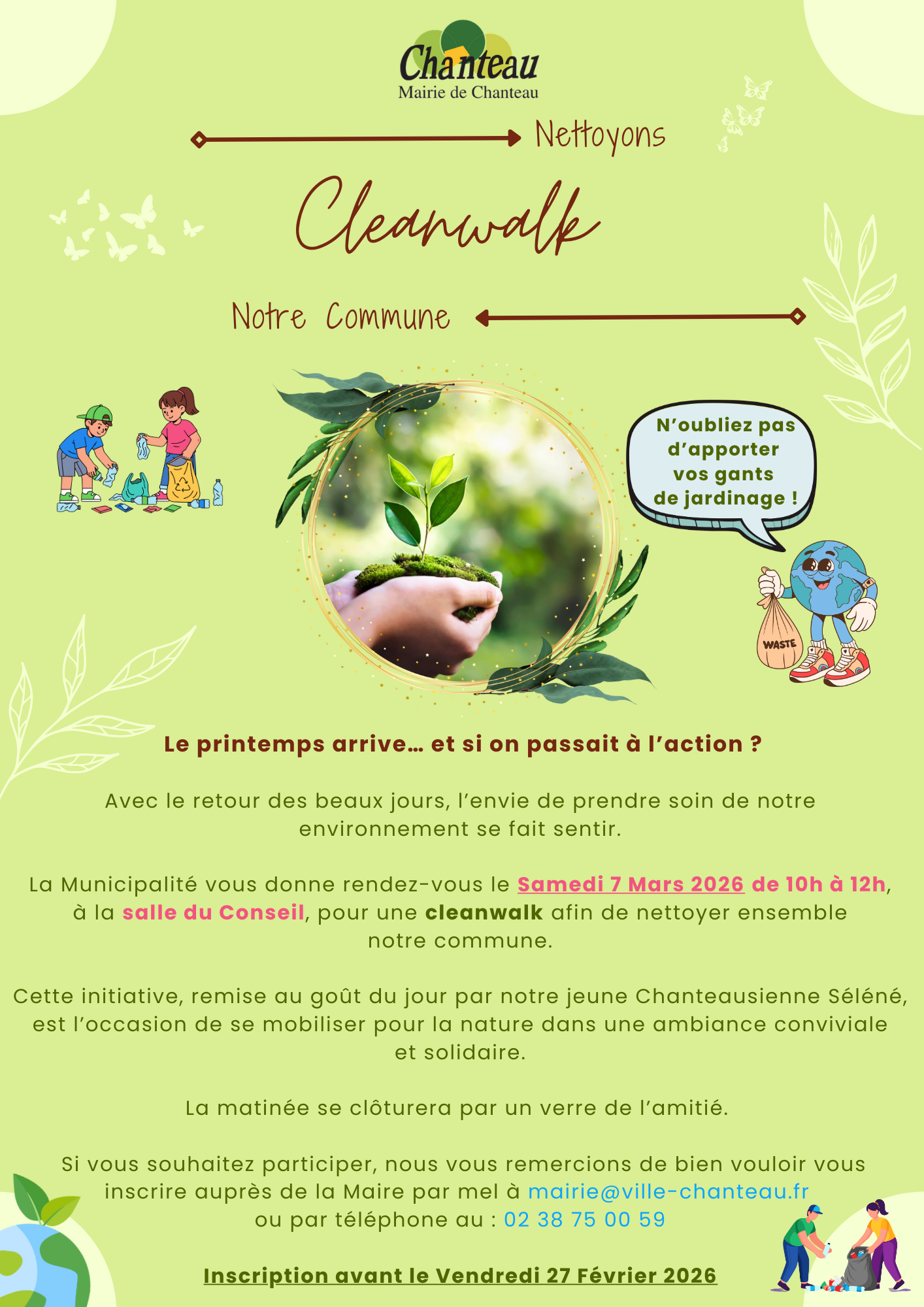 Cleanwalk – Samedi 7 Février 2026 – Salle du Conseil 🌍