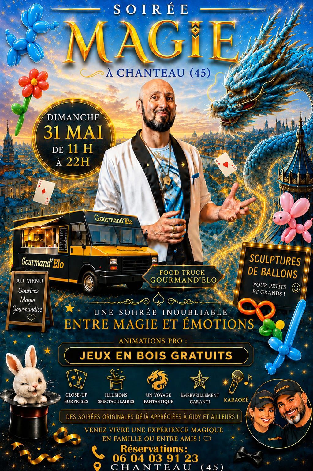 Journée magique avec Gourmand&rsquo;Elo✨️ – Dimanche 31 Mai 🤩 – Place de la Mairie